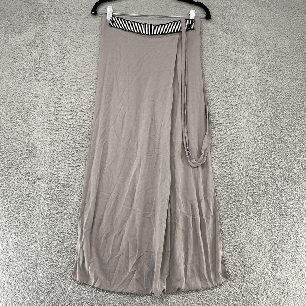 OZAI N KU Harem Pants Womens Medium Gray Wrap Strap Greece Avant Garde